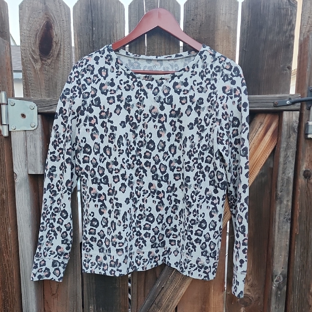 Loft Outlet Cheeta Print Lounge Set, Pre-Owned
